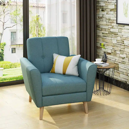Fauteuil club capitonné moderne de style médiéval