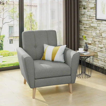 Fauteuil club capitonné moderne de style médiéval