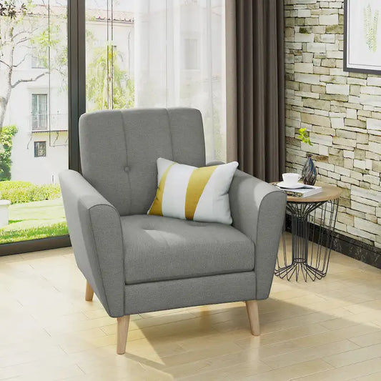 Fauteuil club capitonné moderne de style médiéval