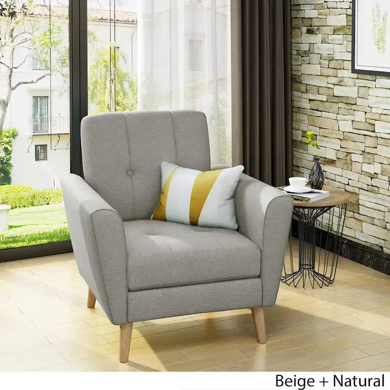 Fauteuil club capitonné moderne de style médiéval