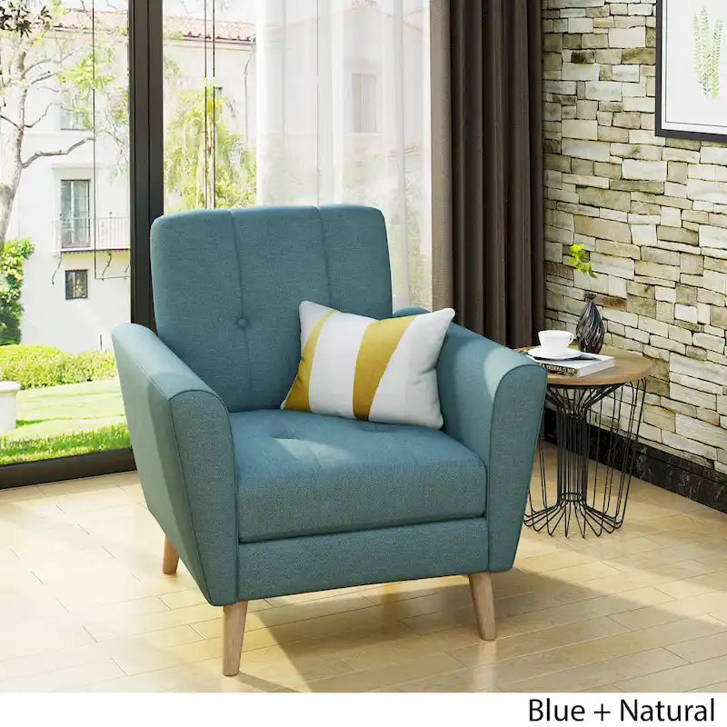 Fauteuil club capitonné moderne de style médiéval