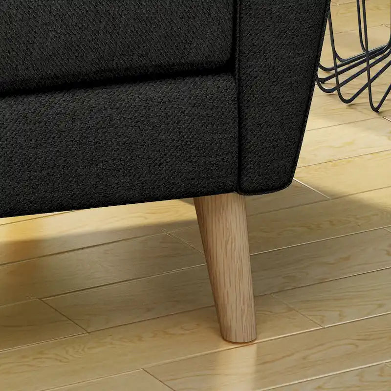 Fauteuil club capitonné moderne de style médiéval