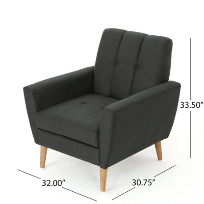 Fauteuil club capitonné moderne de style médiéval
