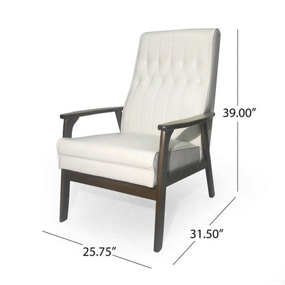 Fauteuil moderne de style médiéval - 65,4 cm de large x 80,0 cm de profondeur x 99,1 cm de haut