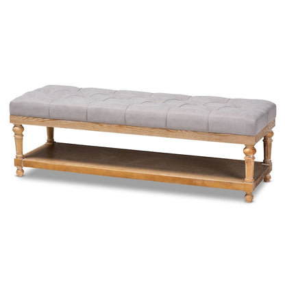 Banc de rangement de style campagnard moderne