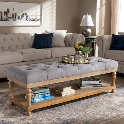 Banc de rangement de style campagnard moderne