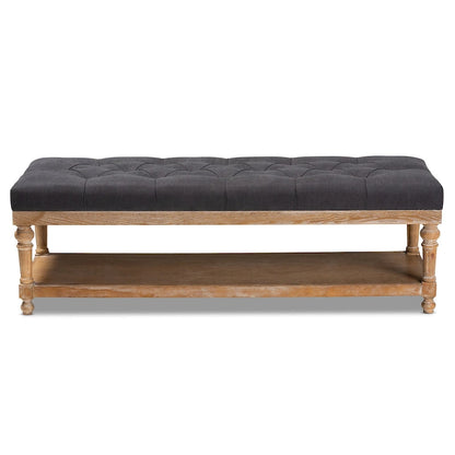 Banc de rangement de style campagnard moderne