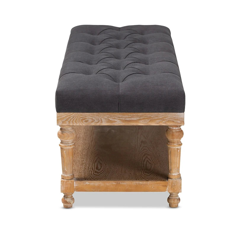 Banc de rangement de style campagnard moderne