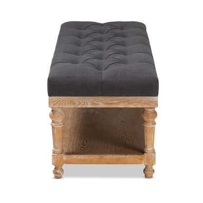 Banc de rangement de style campagnard moderne
