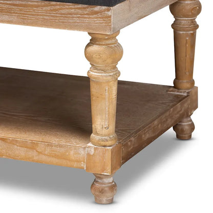 Banc de rangement de style campagnard moderne