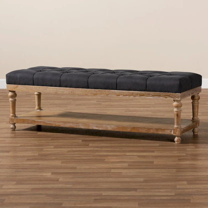 Banc de rangement de style campagnard moderne