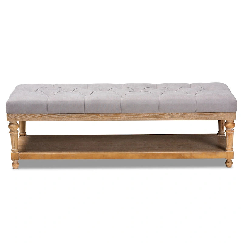 Banc de rangement de style campagnard moderne