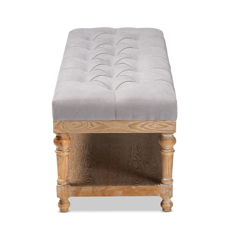 Banc de rangement de style campagnard moderne