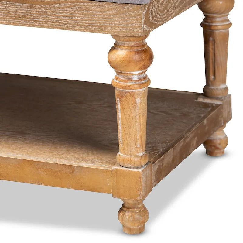 Banc de rangement de style campagnard moderne