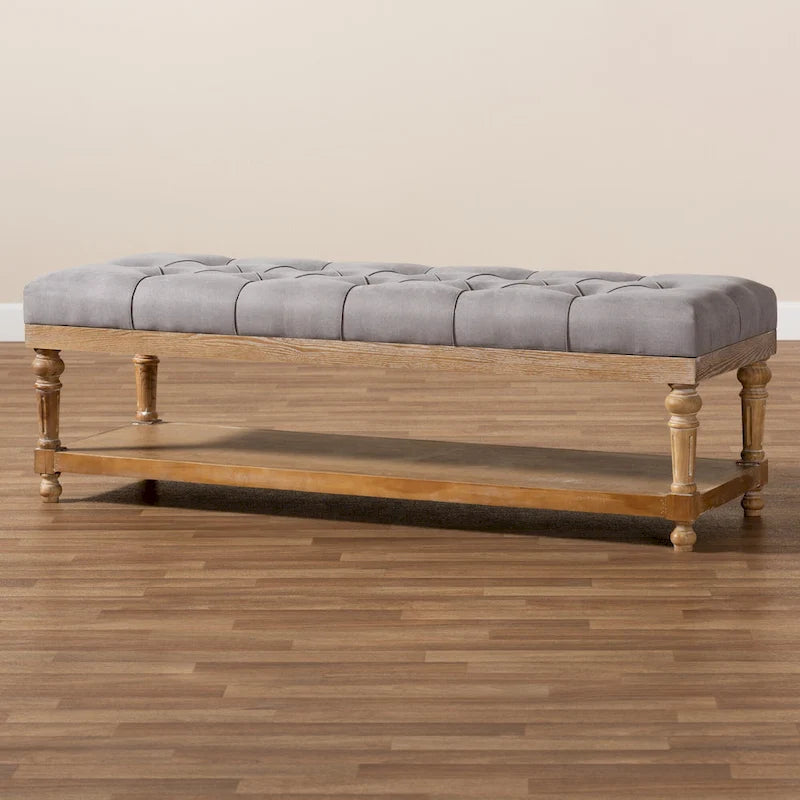 Banc de rangement de style campagnard moderne