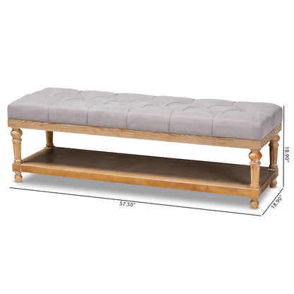 Banc de rangement de style campagnard moderne