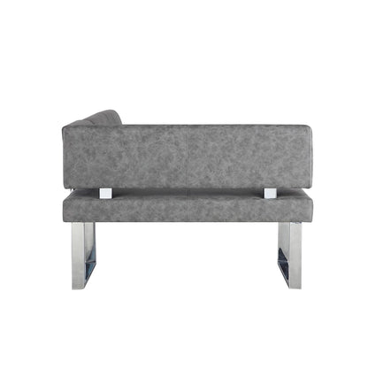Coin repas réversible gris foncé - 124 x 181 x 85 cm