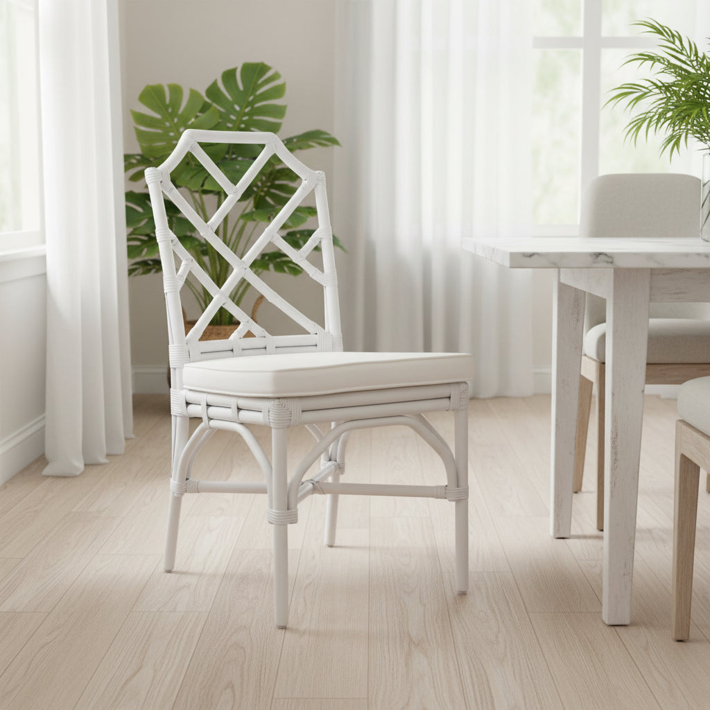 Chaises de salle à manger en rotin, (Lot de 2)