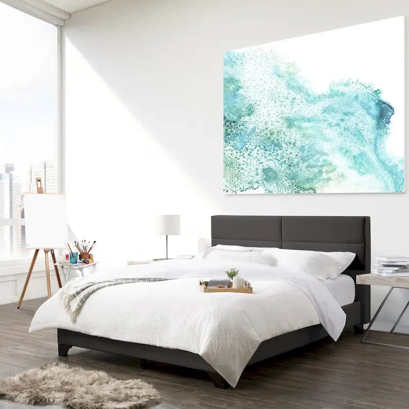 Bellevue Queen Rectangle Panel Upholstered Bed