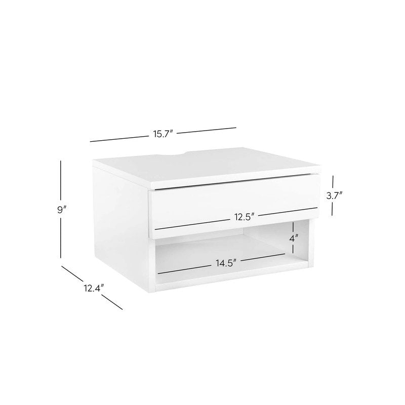 Table de chevet flottante moderne
