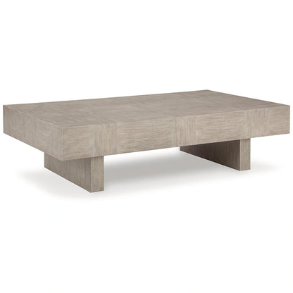 Table basse gris-brun clair - 60L x 35P x 16H