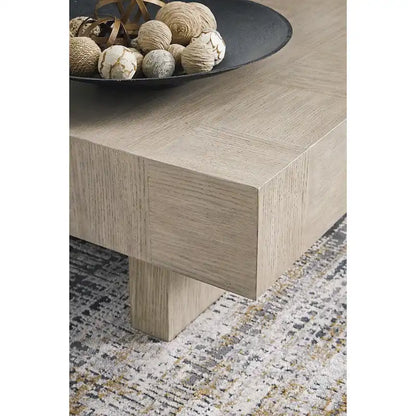 Table basse gris-brun clair - 60L x 35P x 16H