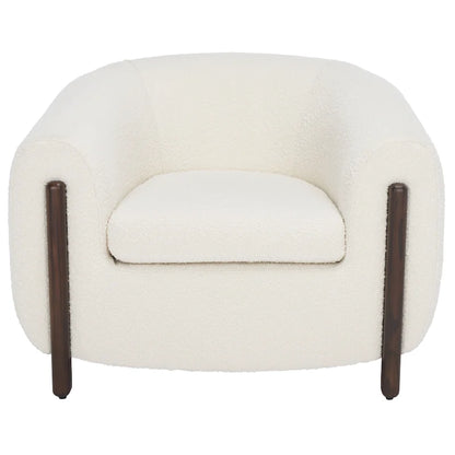 Fauteuil d'appoint dossier incurvé - 38 po L x 34 po P x 28 po H - 38Lx34Px28H