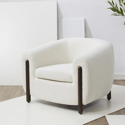 Fauteuil d'appoint dossier incurvé - 38 po L x 34 po P x 28 po H - 38Lx34Px28H