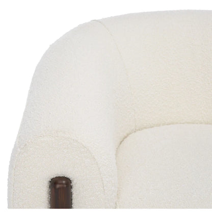 Fauteuil d'appoint dossier incurvé - 38 po L x 34 po P x 28 po H - 38Lx34Px28H