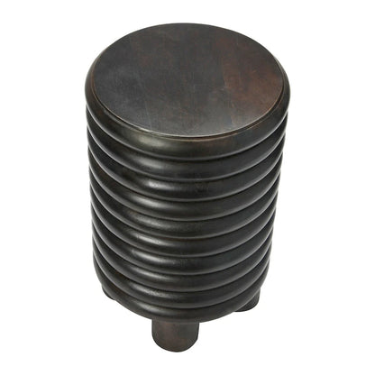 Table d'appoint ou tabouret vintage en bois massif